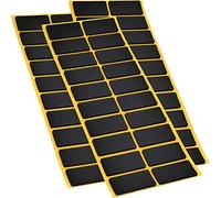 Adsamm® / 60 x Patins antidérapants Autocollants en Caoutchouc cellulaire EPDM / 20x40 mm/Noir/rectangulaire/Patins antidérapants de 2,5 mm d'épaisseur