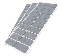 Adsamm® / 60 x patins en feutre / gris / 20x40 mm / rectangulaire / épaisseur 3,5 mm / patins glisseurs auto-adhésifs de qualité optimale
