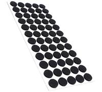 Adsamm® / 60 x patins en feutre / noirs / Ø 14 mm / rond / épaisseur 3,5 mm / patins glisseurs auto-adhésifs de qualité optimale