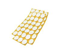 Adsamm® / 63 x Patins antidérapants Autocollants en Caoutchouc cellulaire EPDM/ø 30 mm/Blanc/Rond/Patins antidérapants de 2,5 mm d'épaisseur