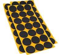 Adsamm® / 63 x Patins antidérapants Autocollants en Caoutchouc cellulaire EPDM/ø 30 mm/Noir/Rond/Patins antidérapants de 2,5 mm d'épaisseur