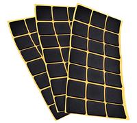 Adsamm® / 63 x Patins antidérapants Autocollants en Caoutchouc cellulaire EPDM / 30x30 mm/Noir/carré/Patins antidérapants de 2,5 mm d'épaisseur