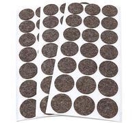 Adsamm® / 63 x Patins en feutre en laine véritable / marron / Ø 30 mm / rond / 3 mm hauteur / patins glisseurs auto-adhésifs de qualité Adsamm®