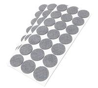 Adsamm® / 63 x patins en feutre / gris / Ø 30 mm / rond / épaisseur 3,5 mm / patins glisseurs auto-adhésifs de qualité optimale