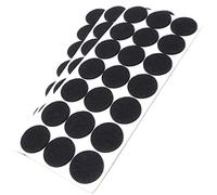 Adsamm® / 63 x patins en feutre / noirs / Ø 30 mm / rond / épaisseur 3,5 mm / patins glisseurs auto-adhésifs de qualité optimale