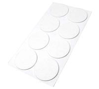 Adsamm® / 8 x patins en feutre / blancs / Ø 60 mm / rond / épaisseur 3,5 mm / patins glisseurs auto-adhésifs de qualité optimale
