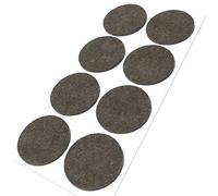 Adsamm® / 8 x patins en feutre / bruns / Ø 50 mm / rond / épaisseur 3,5 mm / patins glisseurs auto-adhésifs de qualité optimale