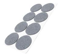 Adsamm® / 8 x patins en feutre / gris / Ø 50 mm / rond / épaisseur 3,5 mm / patins glisseurs auto-adhésifs de qualité optimale