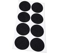 Adsamm® / 8 x patins en feutre / noirs / Ø 50 mm / rond / 1,5 mm d' épaisseur / patins glisseurs auto-adhésifs de qualité optimale de Adsamm®