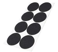 Adsamm® / 8 x patins en feutre / noirs / Ø 50 mm / rond / épaisseur 3,5 mm / patins glisseurs auto-adhésifs de qualité optimale