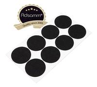 Adsamm® / 8 x patins en feutre / noirs / Ø 60 mm / rond / épaisseur 3,5 mm / patins glisseurs auto-adhésifs de qualité optimale