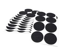 Adsamm® / 80 x patins en feutre / noirs / Ø 50 mm / rond / épaisseur 3,5 mm / patins glisseurs auto-adhésifs de qualité optimale