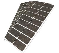 Adsamm® / 90 x patins en feutre / bruns / 25x50 mm / rectangulaire / épaisseur 3,5 mm / patins glisseurs auto-adhésifs de qualité optimale