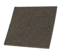 Adsamm® / plaquette autocollante en feutre pour le découpage / brun / 100x100 mm / carré / 3,5 mm d' épaisseur / patins feutre auto-adhésifs