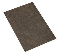 Adsamm® / plaquette autocollante en feutre pour le découpage / brun / 200x300 mm / rectangulaire / 3,5 mm d' épaisseur / patins feutre auto-adhésifs