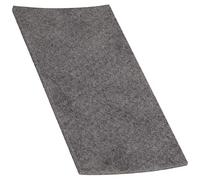 Adsamm® / plaquette autocollante en feutre pour le découpage / gris / 100x200 mm / rectangulaire / 3,5 mm d' épaisseur / patins feutre auto-adhésifs