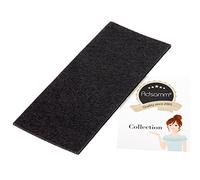 Adsamm® / plaquette autocollante en feutre pour le découpage / noir / 80x180 mm / rectangulaire / 3,5 mm d' épaisseur / patins feutre auto-adhésifs