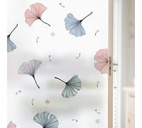 ADSFG Film De Fenêtre De Confidentialité pour Pare-Soleil De Salle De Bain Film De Vitrail Givré Statique sans Colle 50 cm X 200 cm Rideau De Film D'isolation Thermique De Protection Solaire,R