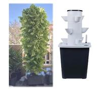 ADTUIUG Système de Culture hydroponique d'intérieur, Tour de Jardin Verticale avec Pompe, Herbes et légumes, Kit jardinière sans Sol Peu encombrant for Balcon la Maison((18 Holes))