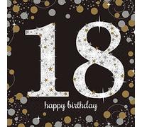 Adult Gold 18th Celebration Luncheon Napkins