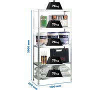 ADVANTAGE SUPERPLUS 5/400 Rayonnage métallique GALVA