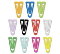 Advantus PC0600 Lot de 200 trombones en plastique Couleurs assorties 3,8 cm Medium - 1" (25mm) coleurs assorties