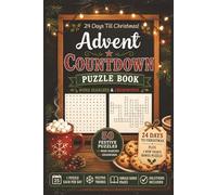 Advent Countdown Puzzle Book: 25 Word Searches + 25 Crosswords for Holiday Fun| Unique and Delightful Christmas Themed Daily Activity for Family and Friends