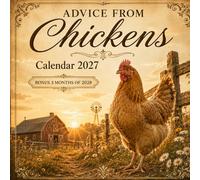 Advice from Chickens Calendar 2027: 365 Days of Farmyard Fun, Chicken Photography, Daily Inspiration, Life Lessons, Monthly Planner Pages & Bonus Early 2028 Pages