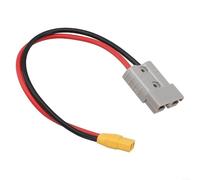 Advokingtap 1 câble adaptateur en cuivre étamé 50 A 600 V 30 cm 10 AWG pour connecteur XT90, panneau solaire, véhicule électrique, modèle RC (tête femelle)