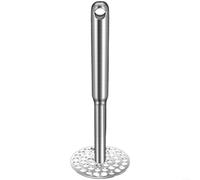 Advokingtap 1 presse-purée en acier inoxydable 316L avec 44 trous pour aliments lisses pour bébé, purée, patates douces, citrouilles, outil de cuisine argenté (L)