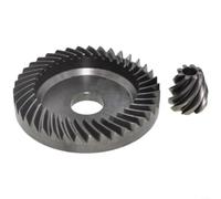 Advokingtap Ensemble d'engrenages pour Metabo 316054990 compatible avec meuleuse d'angle rapide WEA17-125, métal gris, lot unique pour réparation d'atelier