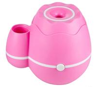 Advokingtap Humidificateur de vase avec diffuseur d'aromathérapie 300 ml USB silencieux pour chambre à coucher, bureau, salon, décoration blanche en plastique ABS (rose)