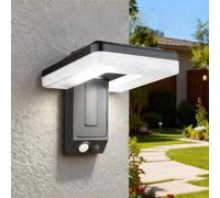 Advokingtap Lampes solaires d'extérieur, 120 appliques murales réglables pliables pour jardin, clôture, lampes à énergie solaire, capacité de détection de mouvement et contrôle de trois lumières