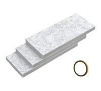 Advokingtap Lot de 3 panneaux d'isolation de fenêtre en mousse pour climatiseur portable, kit de joint réglable pour bloquer la chaleur et le bruit, matériau en feutre gris pour