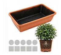 Advokingtap Lot de 5 grands tapis en maille non tissé pour pot de fleurs - 2 x 1 m/2 x 5 m - Pour empêcher le sol de s'écouler - Grillage de fond de pot de fleurs (2 m x 1 m + 10 filets)