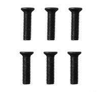 Advokingtap Lot de 6 vis de fixation M5 M6 22 mm à gauche pour perceuse Mandrin Adaptateur de tige en métal noir, idéal pour les ateliers et les projets de bricolage (M6 x 22 mm)