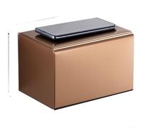 Advokingtap Porte-papier de soie de salle de bain en acier inoxydable 304 avec support mural étanche et étagère de rangement supérieure pour rouleaux ou papier plié (N)