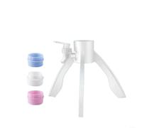 Advokingtap Support de bouteille d'eau de 5 L avec distributeur de robinet et 3 adaptateurs, convient aux bouteilles de 4 à 65 L, base triangulaire stable, plastique blanc léger, pour la maison