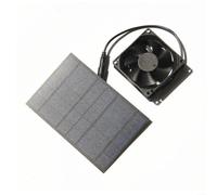 Advokingtap Ventilateur à panneau solaire 25 W pour abris pour animaux domestiques Système de ventilation de refroidissement avec câble de 30 cm Compact 110 x 165 mm