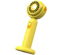 Advokingtap Ventilateur portatif rechargeable par USB avec batterie 2000 mAh, 3 vitesses, refroidissement turbo, portable, pour voyage, bureau, extérieur, bureau, rose (bleu)