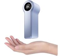 Advokingtap Ventilateur portatif turbo avec technologie semi-conductrice, 100 vitesses, silencieux, 36 dB, rechargeable par USB, pour voyage, bureau, 4,2 x 4,3 x 11,8 cm (bleu)