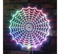 ADVPRO Spider Web Hero Kid Boy Game Room Panneau LED RVB dynamique glamour - Forme découpée à bord - Décoration murale intelligente 3D - Éclairage dynamique multicolore st06s44-fnd-i0035-c