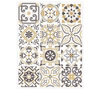 Adzif.biz Le sticker de decoration - 12 Pièces - BROWNNIGHT - Dimensions d'un Sticker : 15 x 15 cm / 150 x 150 mm - Autocollants de Carreaux Adhésif - Stickers Autocollants Adhesifs Carrelage
