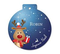 Adzif.biz Le sticker de decoration - Boule de Noël en plexi Personnalisable - décoration de Sapin à Personnaliser