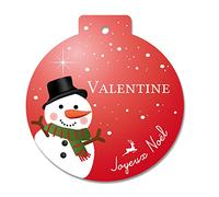 Adzif.biz Le sticker de decoration - Boule de Noël en plexi Personnalisable - décoration de Sapin à Personnaliser