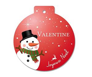 Adzif.biz Le sticker de decoration - Boule de Noël en plexi Personnalisable - décoration de Sapin à Personnaliser
