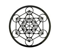 Adzif.biz Le sticker de decoration - Décoration Murale Spirituelle Fleur de Vie, Fleur de Lotus, Arbre de Vie - Bois ou plexigglass, diamètre 29 cm