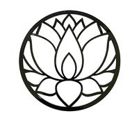 Adzif.biz Le sticker de decoration - Décoration Murale Spirituelle Fleur de Vie, Fleur de Lotus, Arbre de Vie - Bois ou plexigglass, diamètre 29 cm