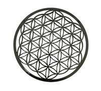 Adzif.biz Le sticker de decoration - Décoration Murale Spirituelle Fleur de Vie, Fleur de Lotus, Arbre de Vie - Bois ou plexigglass, diamètre 29 cm