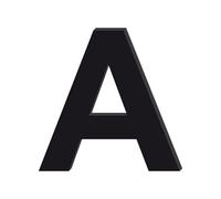 Adzif.biz Le sticker de decoration - Lettre Décorative Verre Acrylique Noir. Lettrage Adhésif Verre Synthétique. Lettre Autocollante pour Prénom, Décoration Mariage, Enseigne